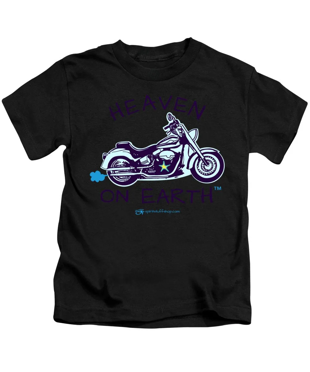 Motorcycle Heaven On Earth - Kids T-Shirt