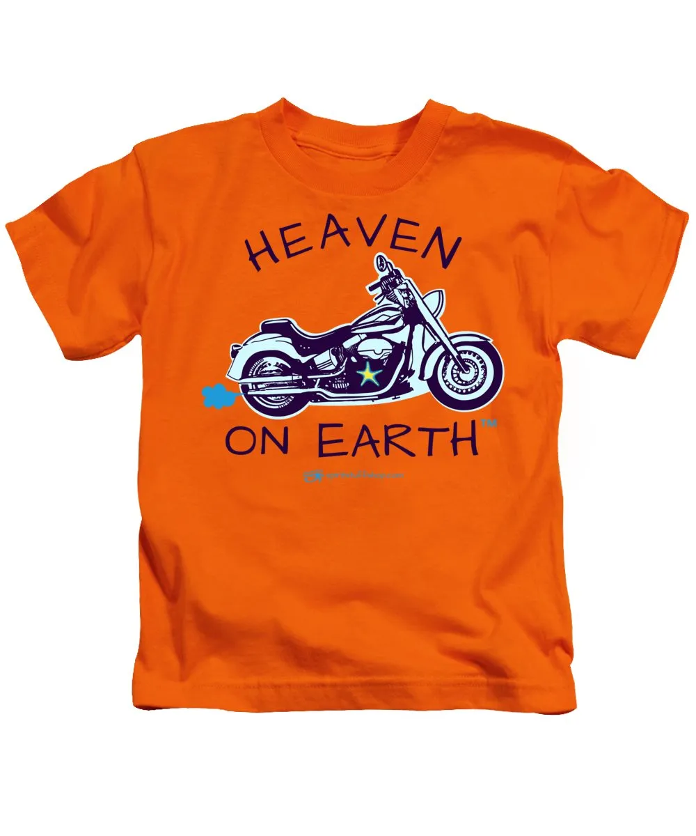 Motorcycle Heaven On Earth - Kids T-Shirt