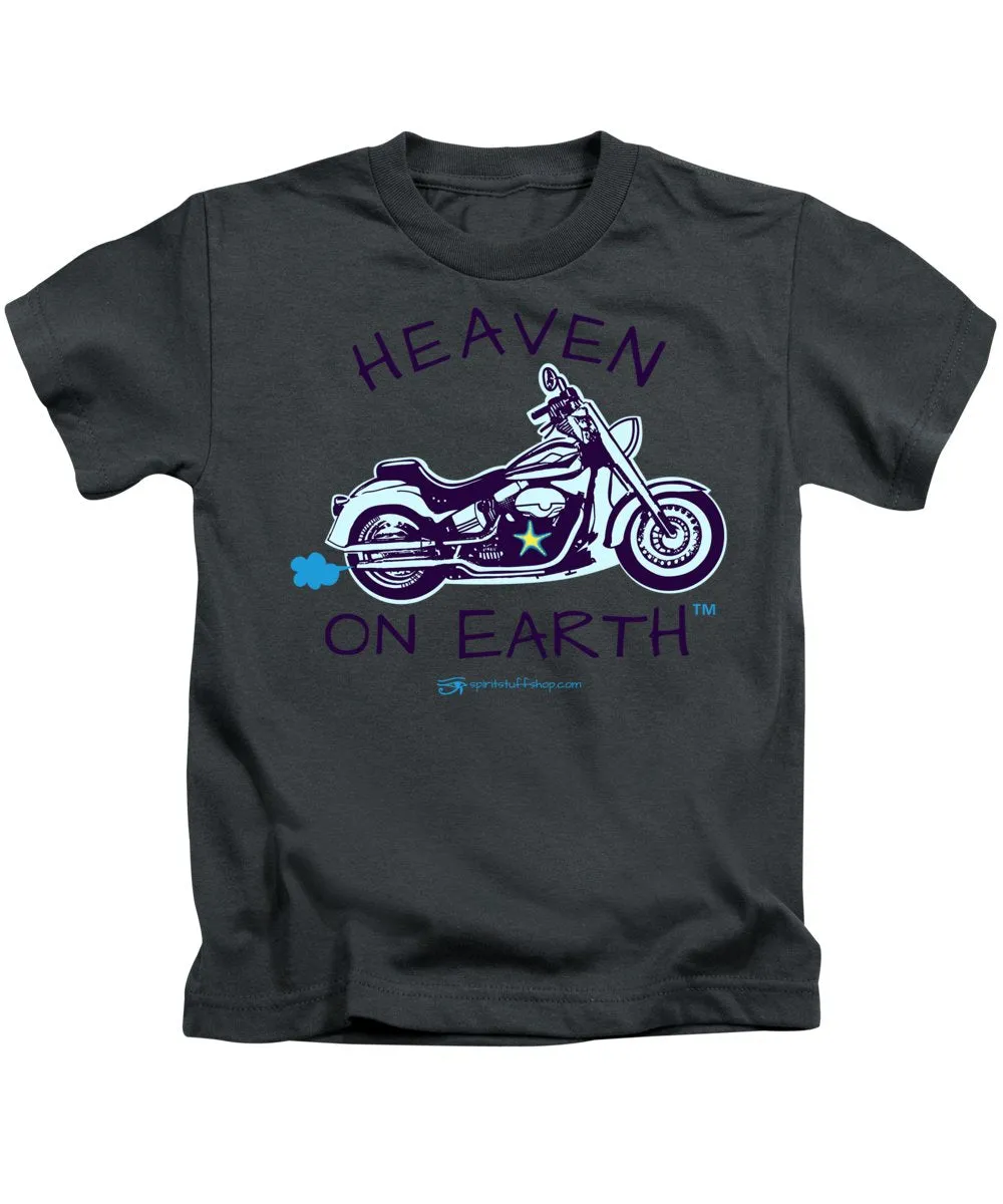 Motorcycle Heaven On Earth - Kids T-Shirt