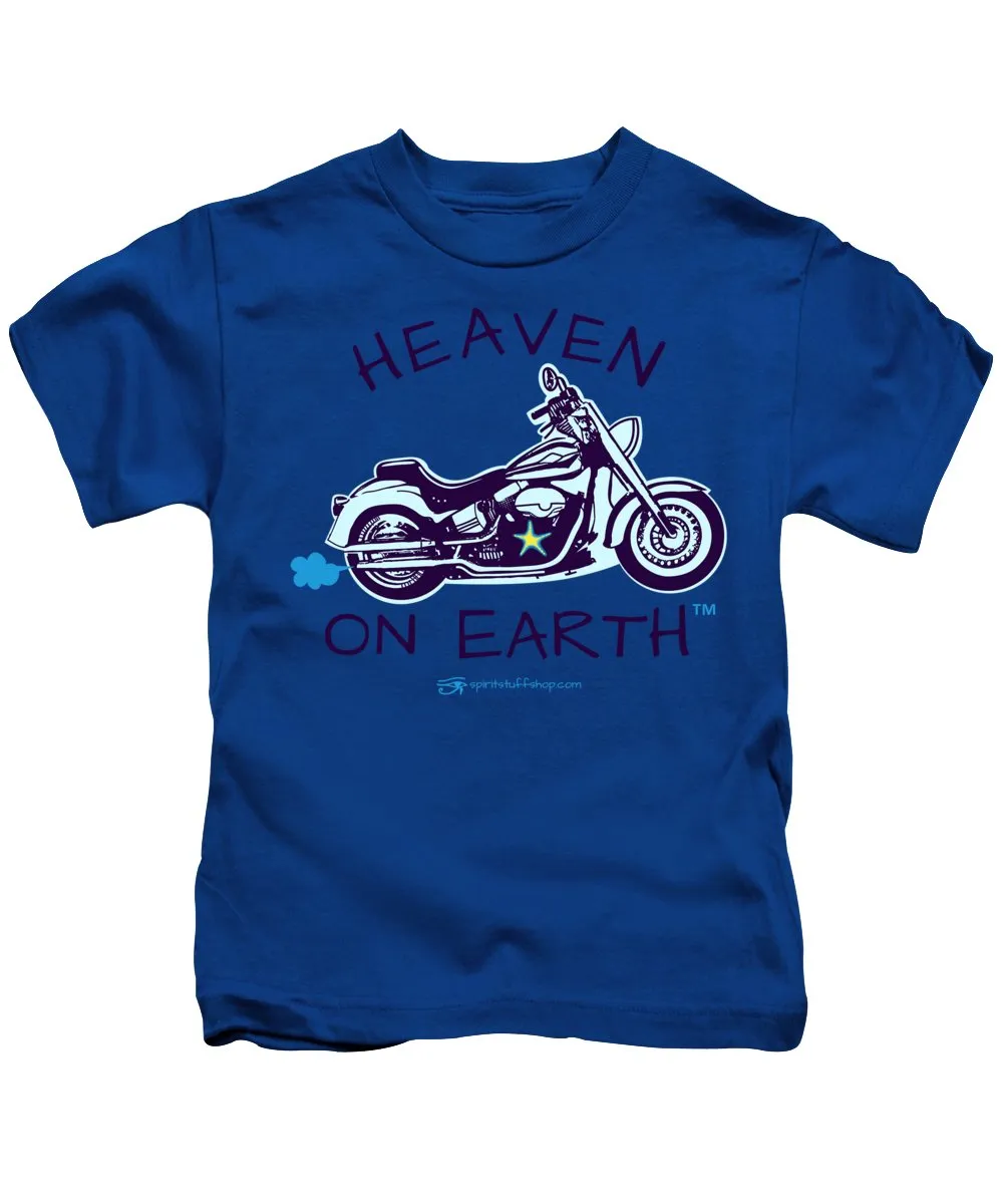 Motorcycle Heaven On Earth - Kids T-Shirt