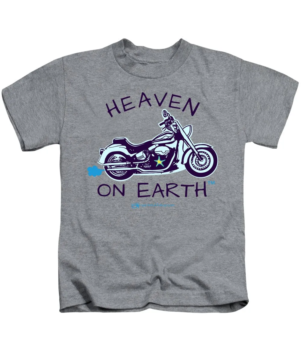 Motorcycle Heaven On Earth - Kids T-Shirt