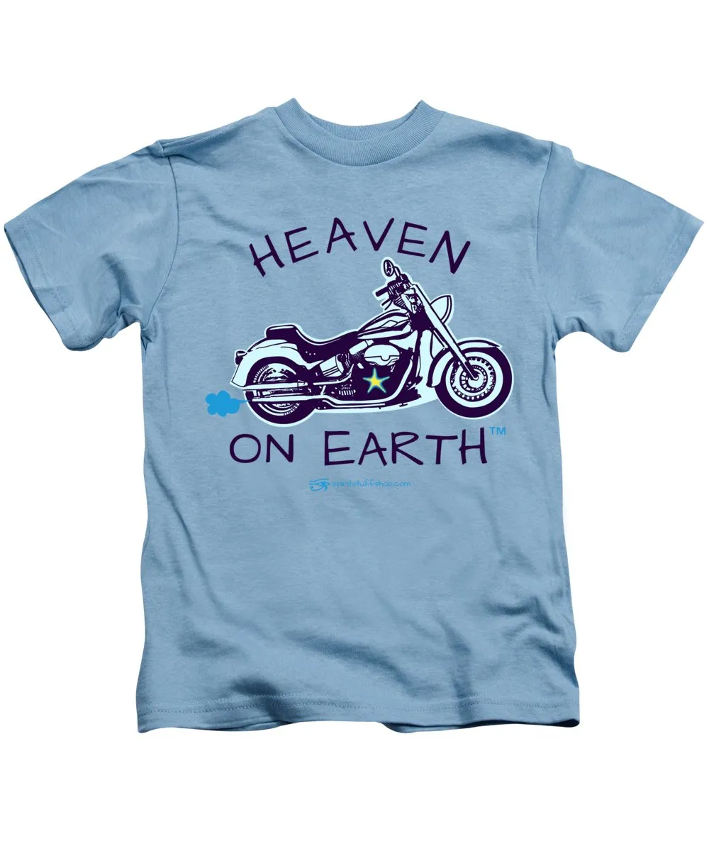 Motorcycle Heaven On Earth - Kids T-Shirt
