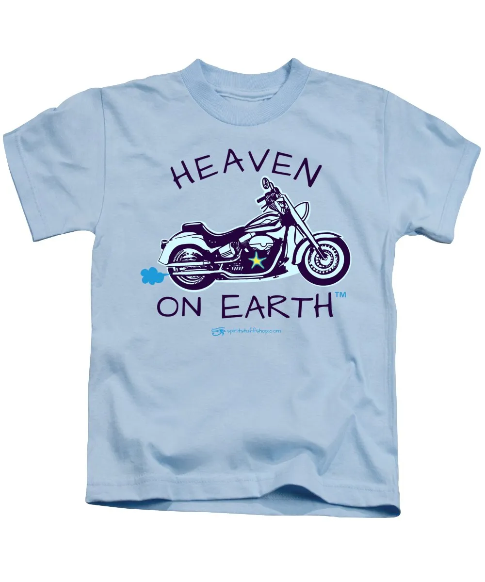 Motorcycle Heaven On Earth - Kids T-Shirt