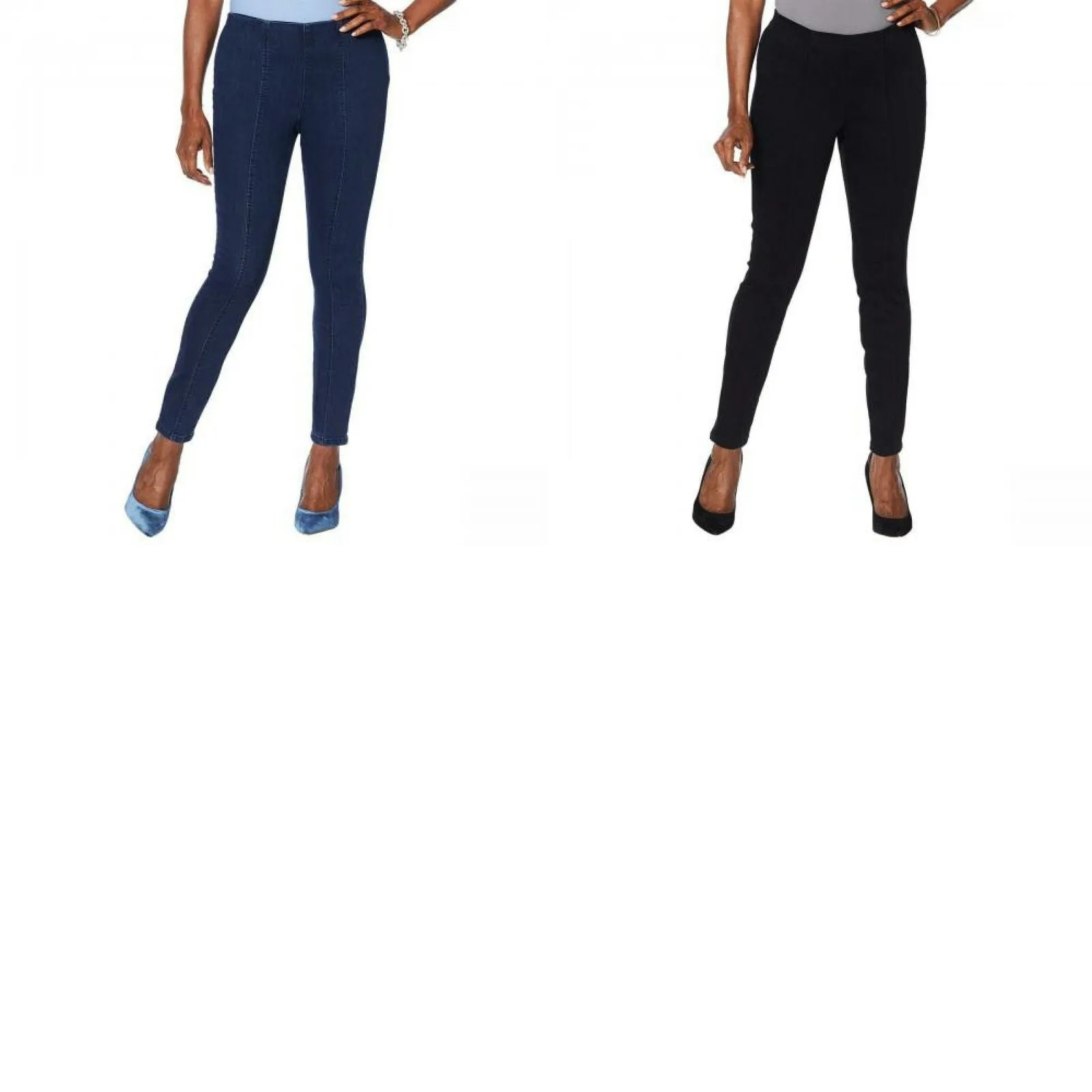 MOTTO Women's Contour Seamed Stretch Denim Ankle Jeans