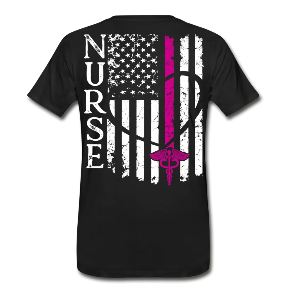 Nurse Flag Men's Premium T-Shirt (CK3903)