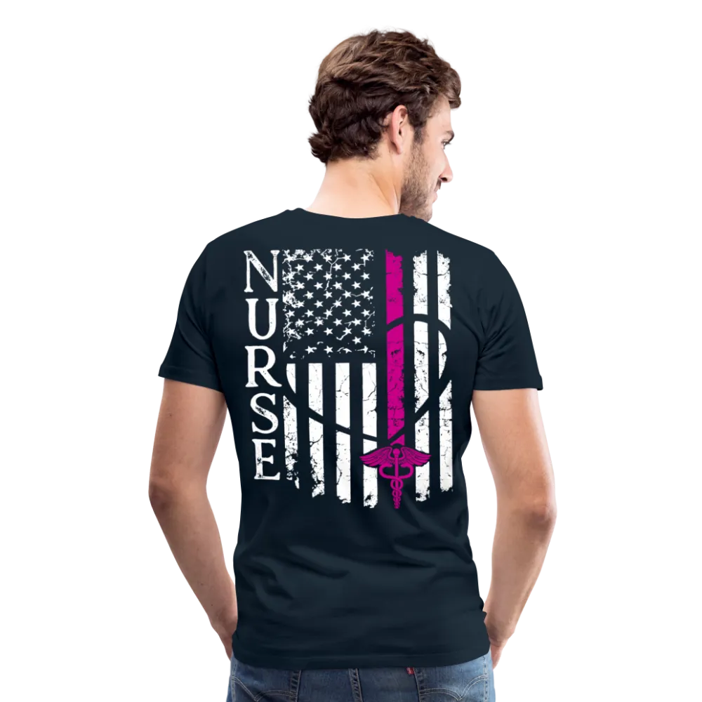 Nurse Flag Men's Premium T-Shirt (CK3903)
