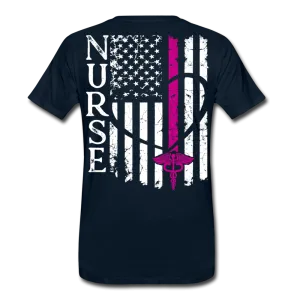 Nurse Flag Men's Premium T-Shirt (CK3903)