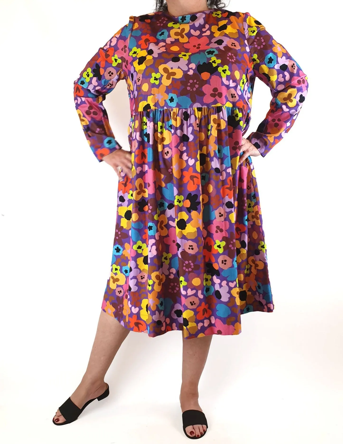 Obus floral cord long sleeve dress size 18