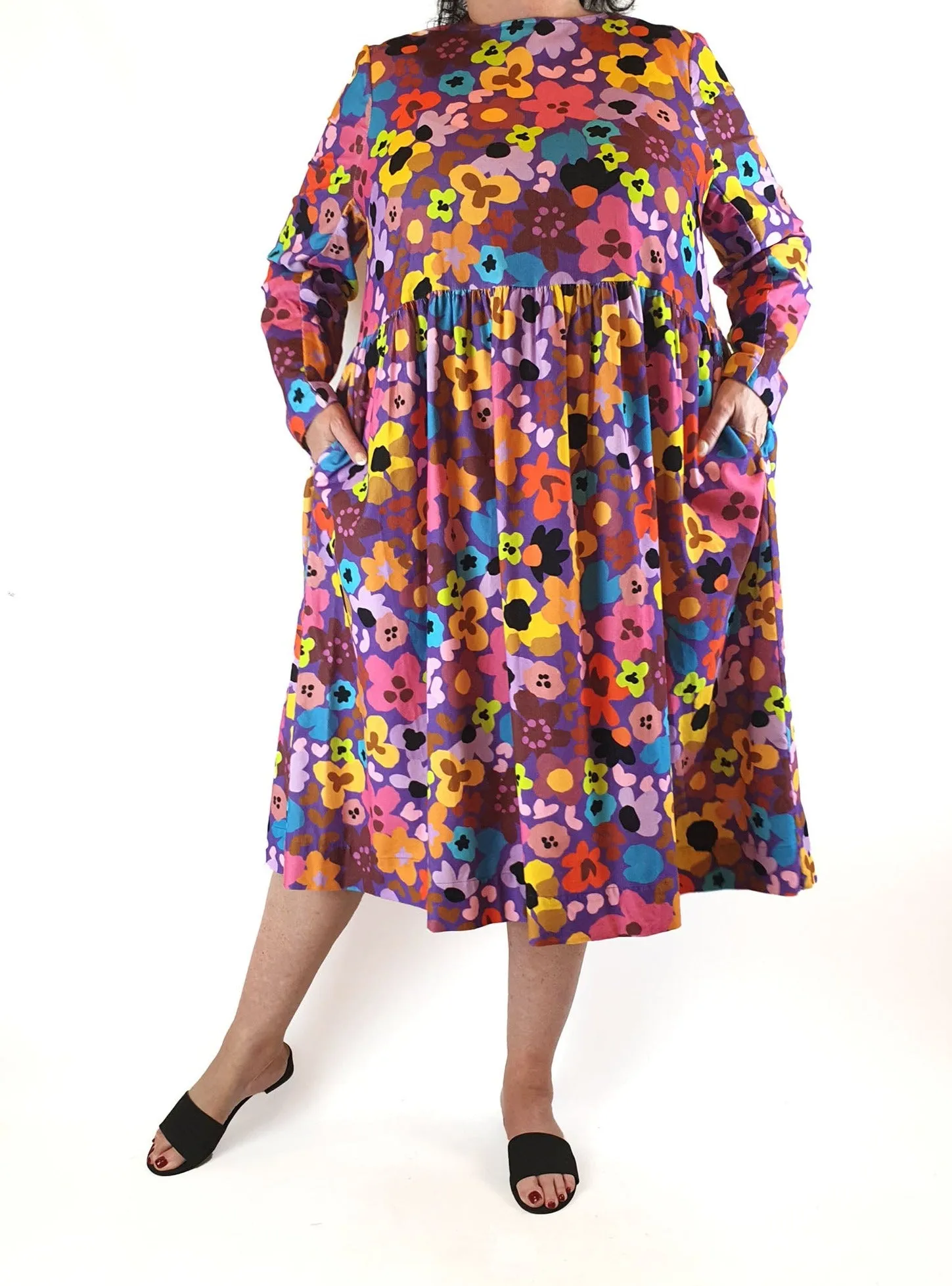 Obus floral cord long sleeve dress size 18