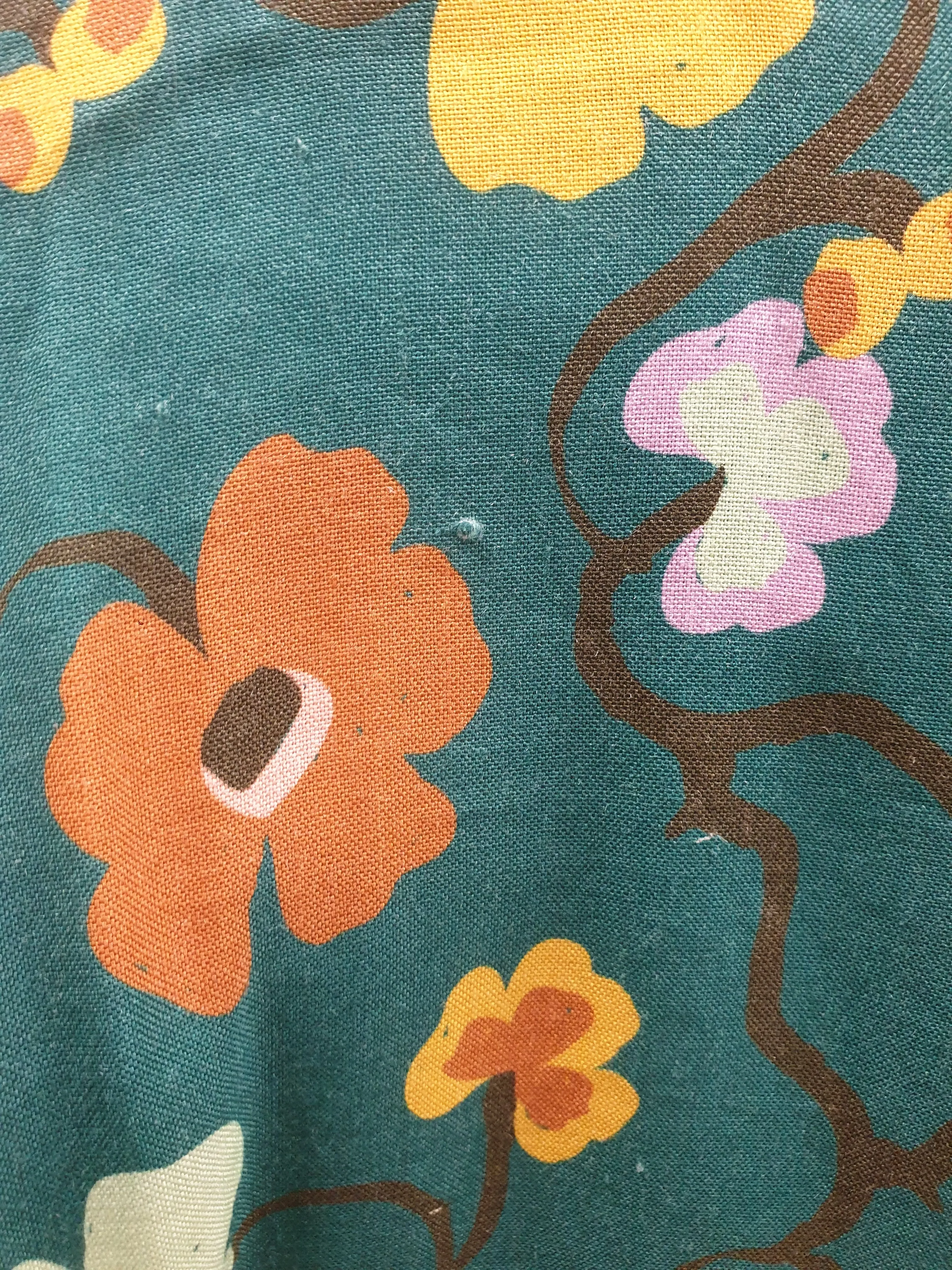 Obus green floral print long sleeve dress size 3