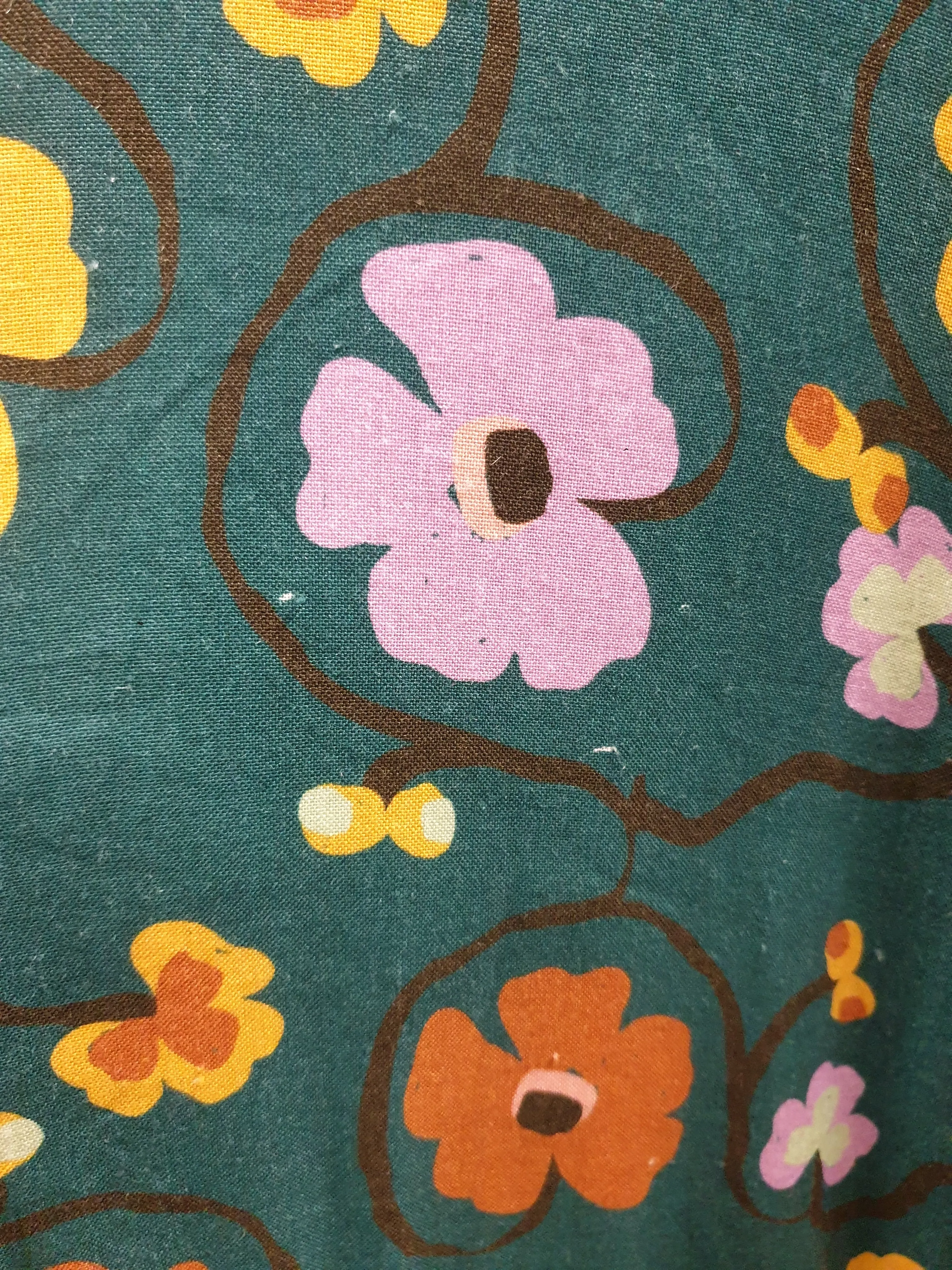Obus green floral print long sleeve dress size 3
