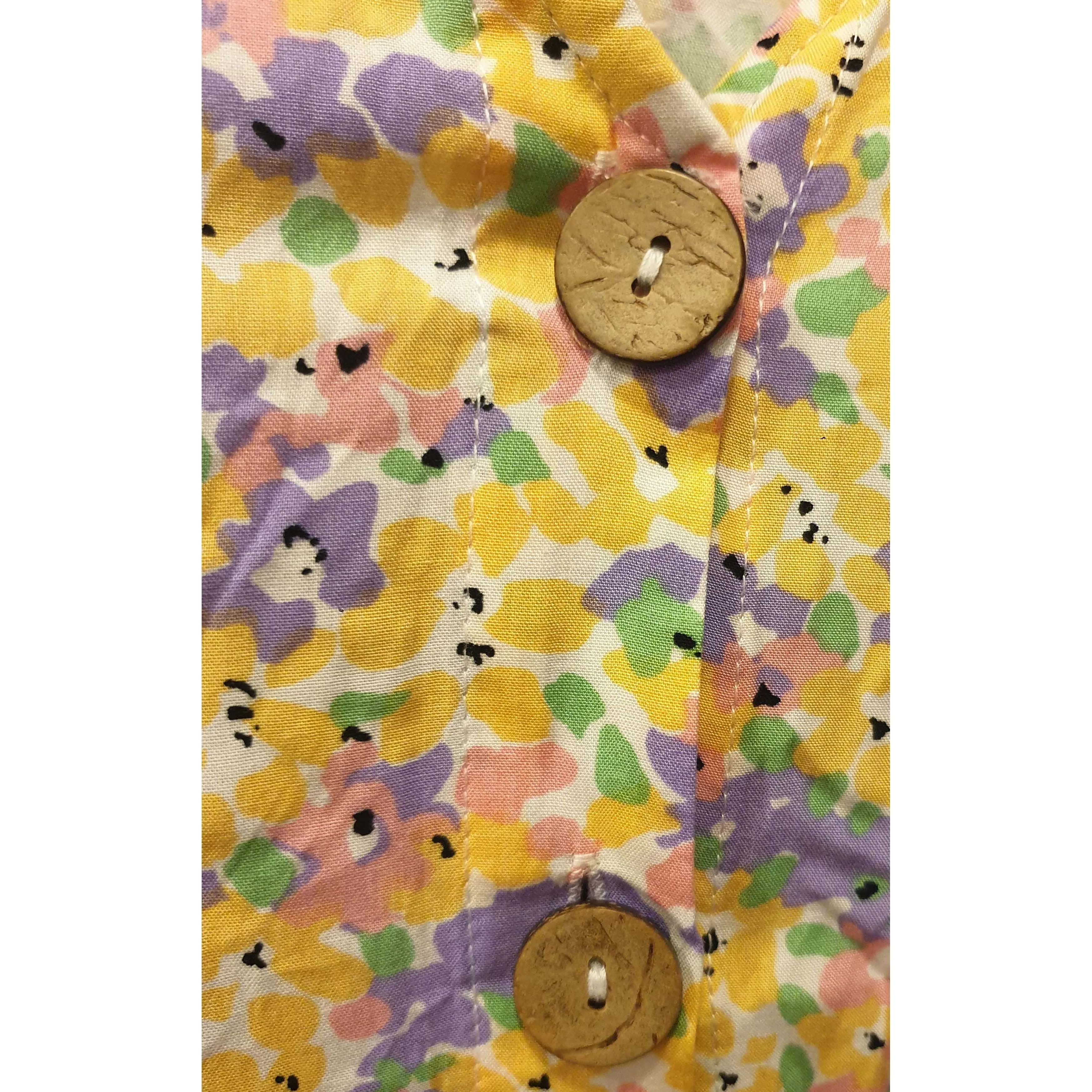One Two Melbourne pre-owned babydoll style floral pastel print dress size ML (best fits size 14)