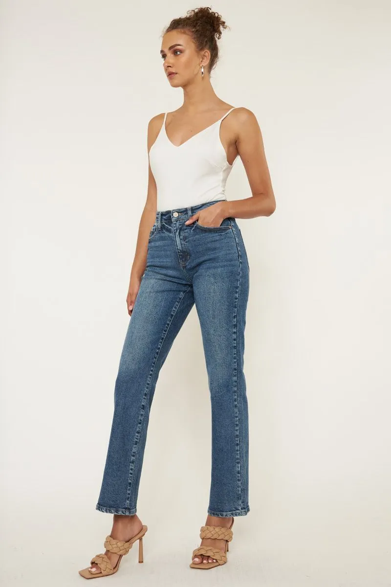 Ophelia High Rise True Straight Jeans