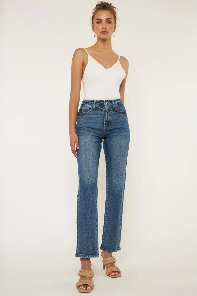 Ophelia High Rise True Straight Jeans