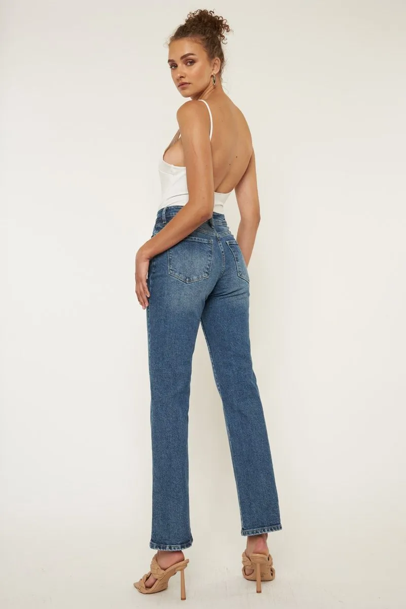 Ophelia High Rise True Straight Jeans