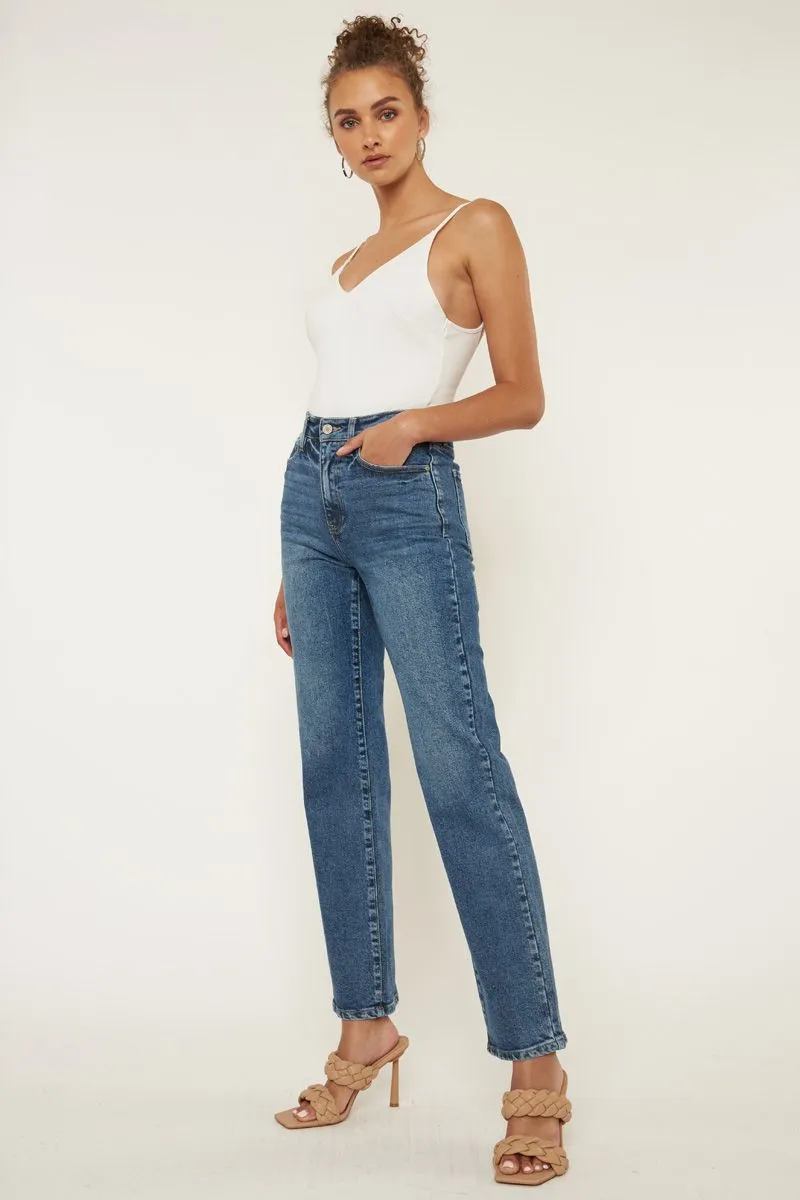 Ophelia High Rise True Straight Jeans