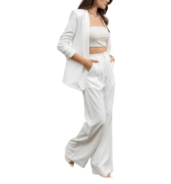 Paula Ruched Sleeve Blazer