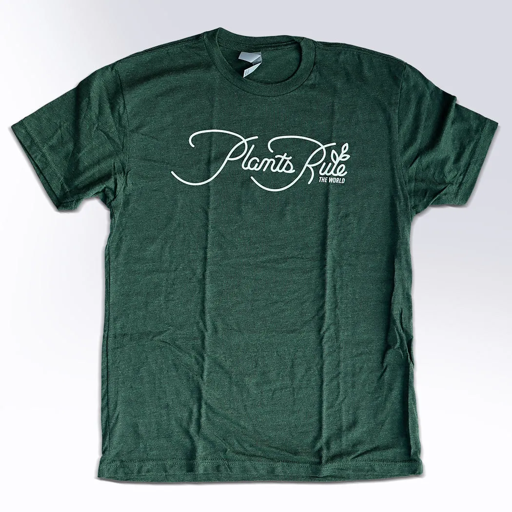 'Plants Rule Script' Graphic Tee