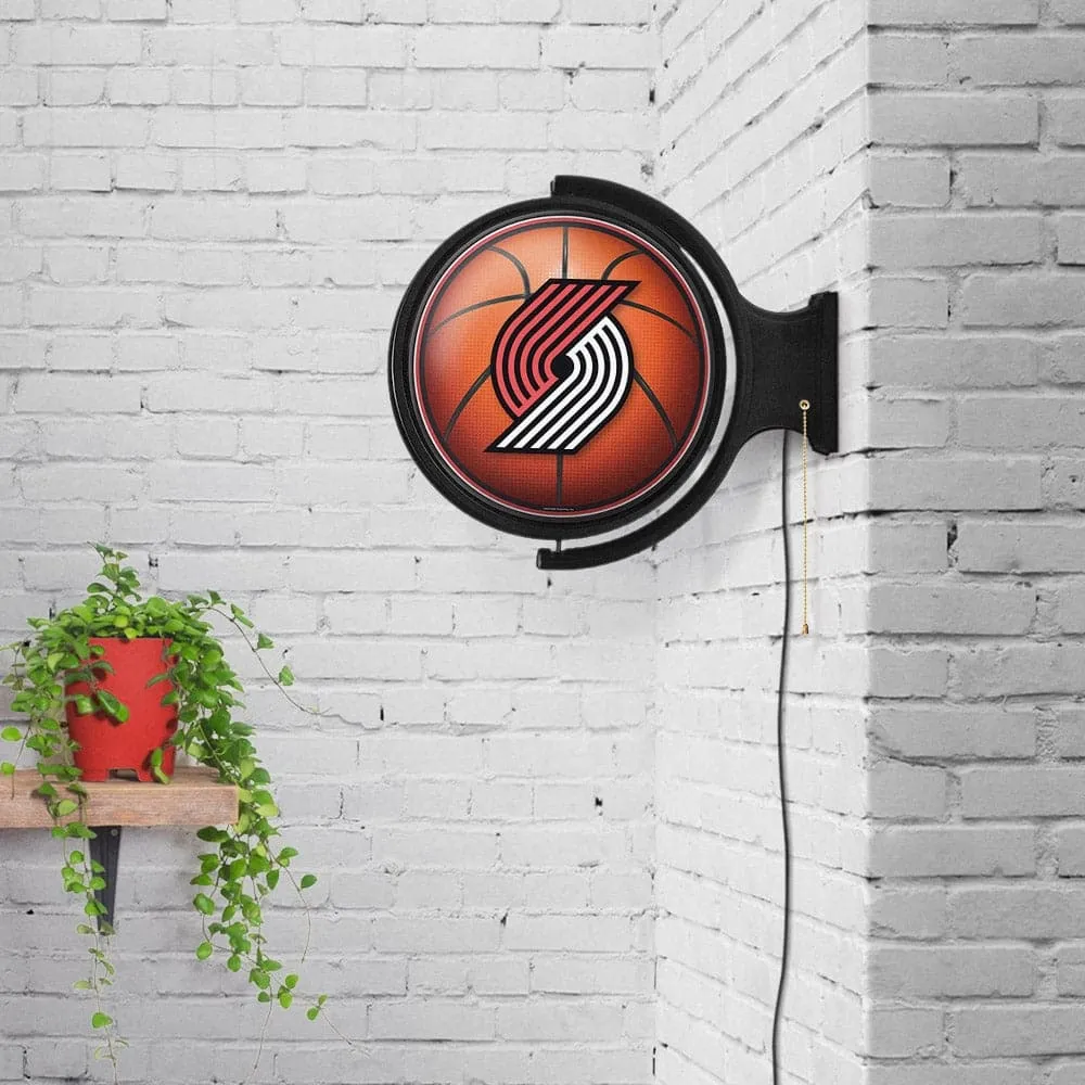 Portland Trail Blazers: Basketball - Original Round Rotating Lighted Wall Sign