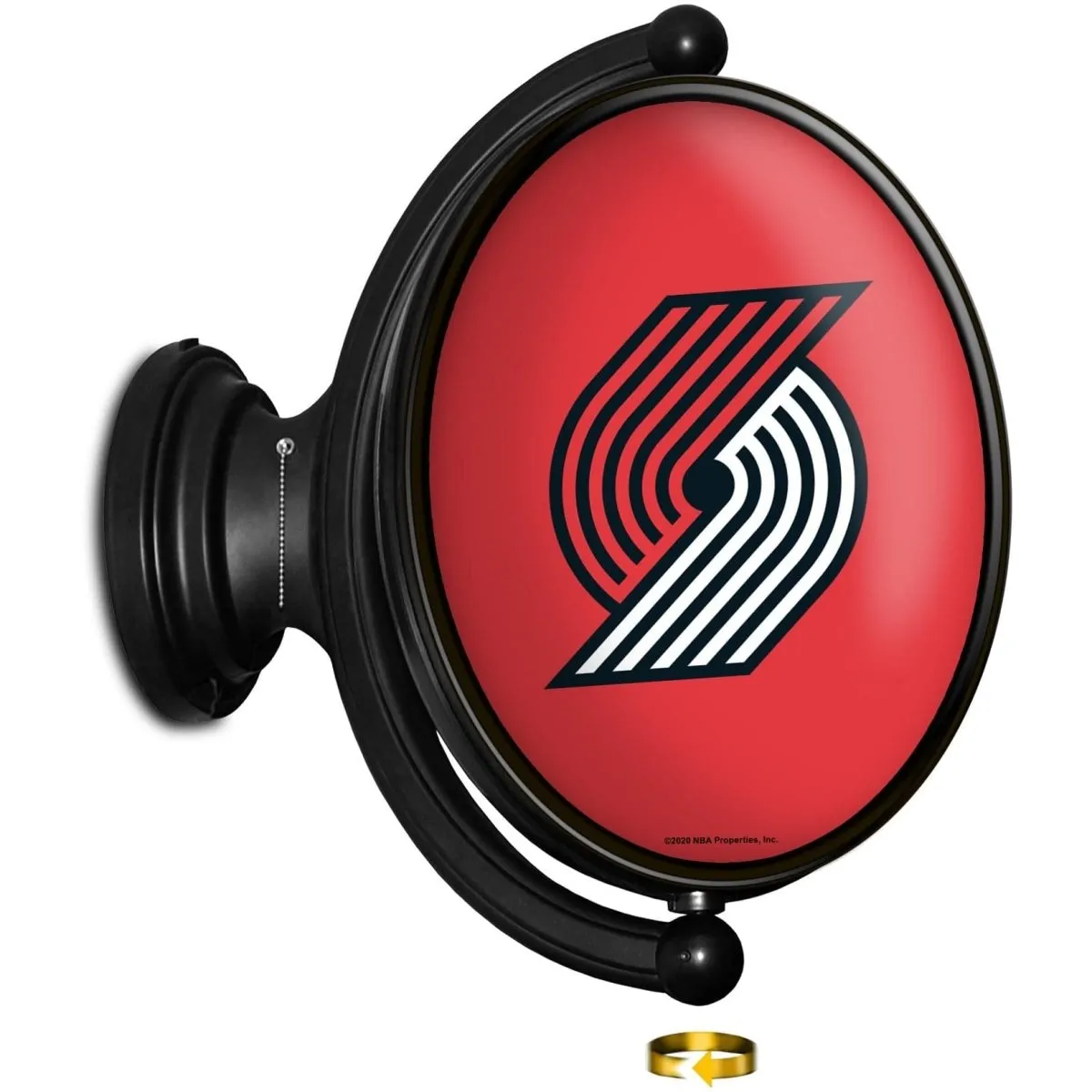 Portland Trail Blazers: Original Oval Rotating Lighted Wall Sign