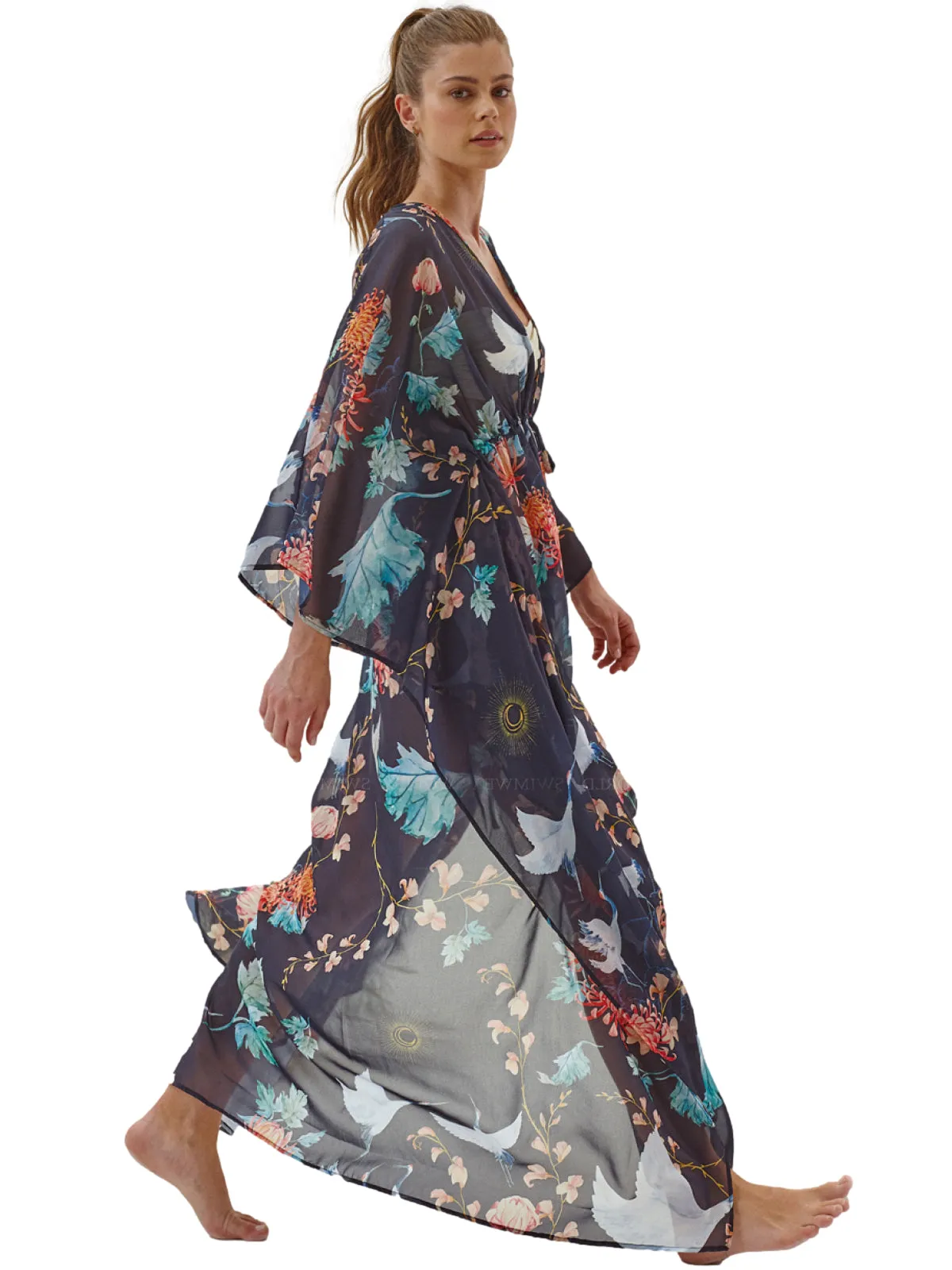 Printed Butterfly Kimono ::RET