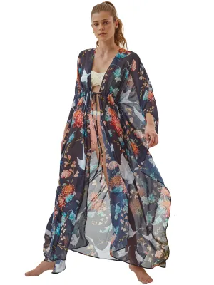 Printed Butterfly Kimono ::RET