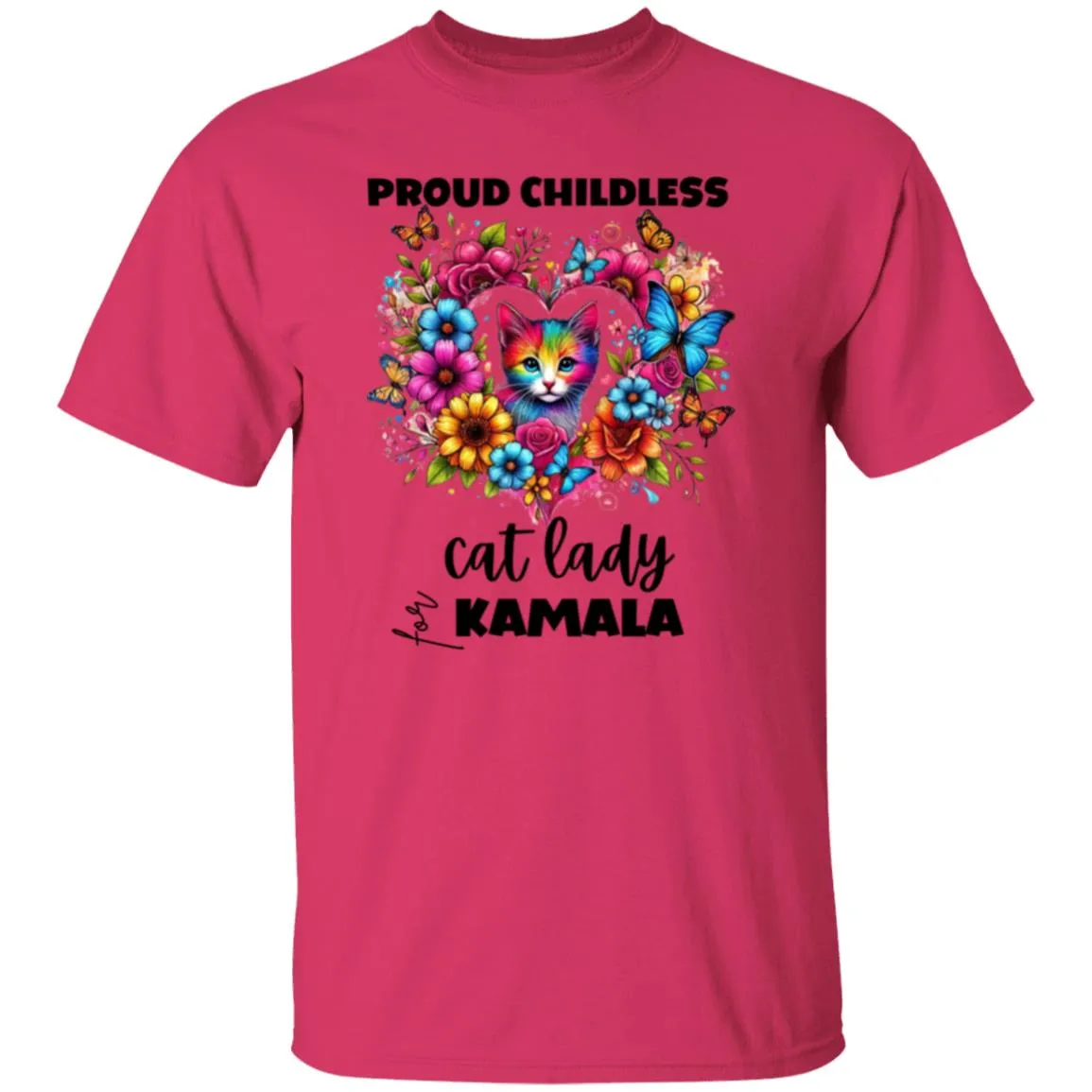 Proud Childless Cat Lady for Kamala T-Shirt