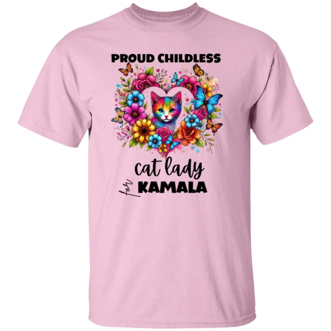 Proud Childless Cat Lady for Kamala T-Shirt