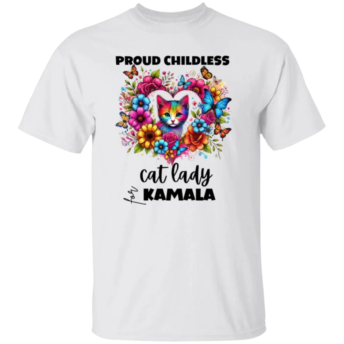 Proud Childless Cat Lady for Kamala T-Shirt
