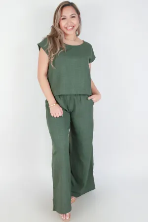 PULL ON WIDE LEG PANTS