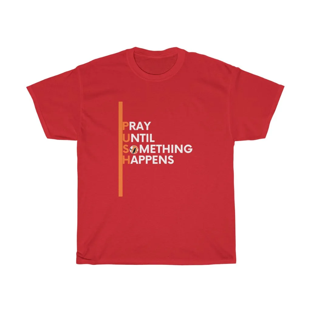 PUSH Cotton Tee (Orange)