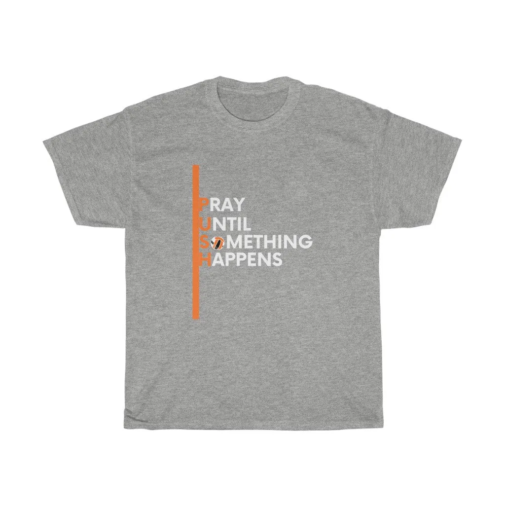 PUSH Cotton Tee (Orange)