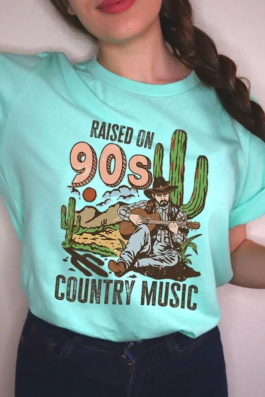 Raised On 90s Country Graphic Tee - Curvy 