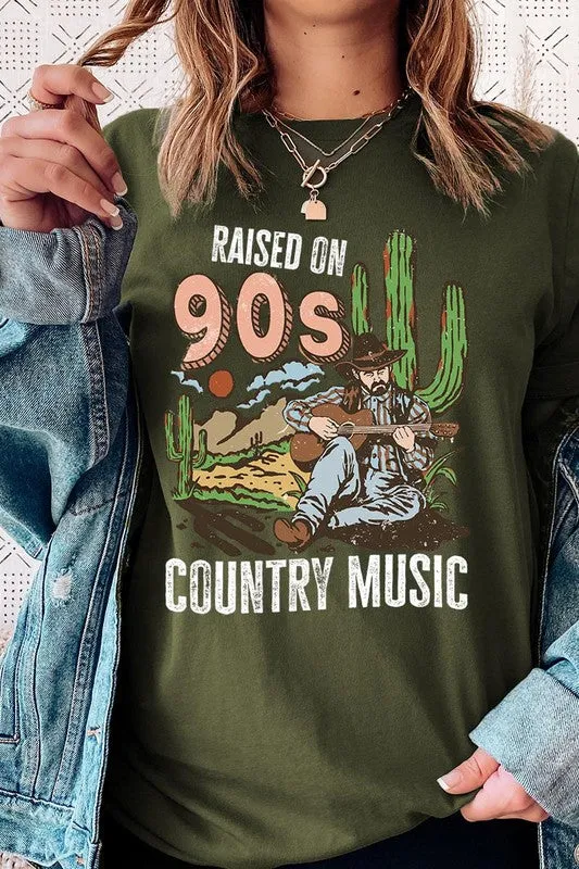 Raised On 90s Country Graphic Tee - Curvy 