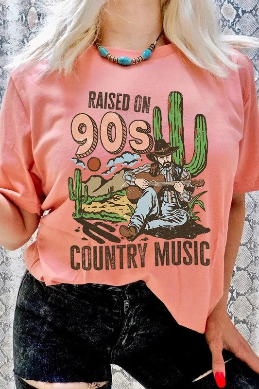 Raised On 90s Country Graphic Tee - Curvy 
