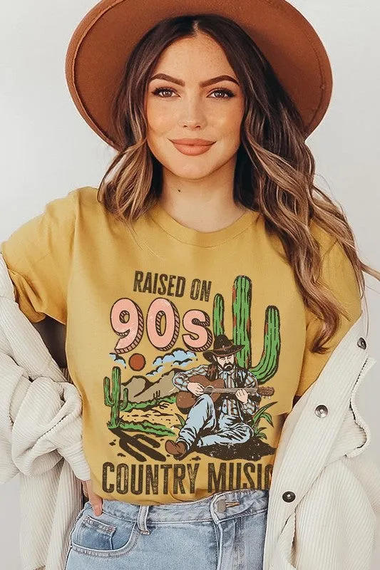 Raised On 90s Country Graphic Tee - Curvy 