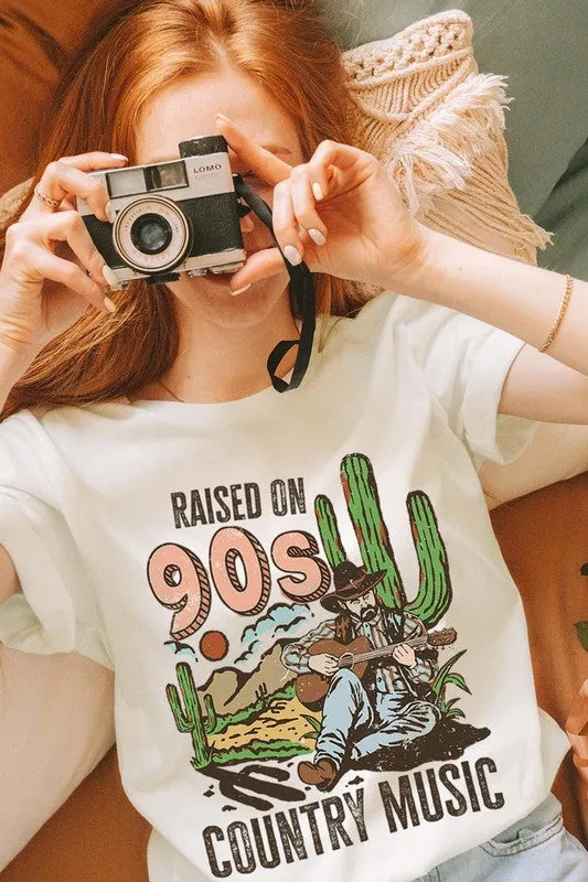 Raised On 90s Country Graphic Tee - Curvy 