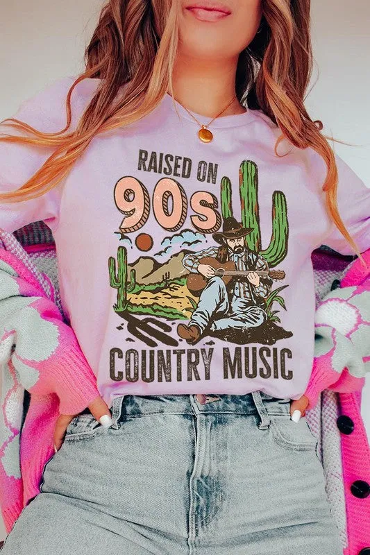 Raised On 90s Country Graphic Tee - Curvy 