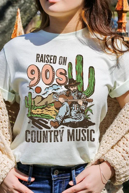 Raised On 90s Country Graphic Tee - Curvy 