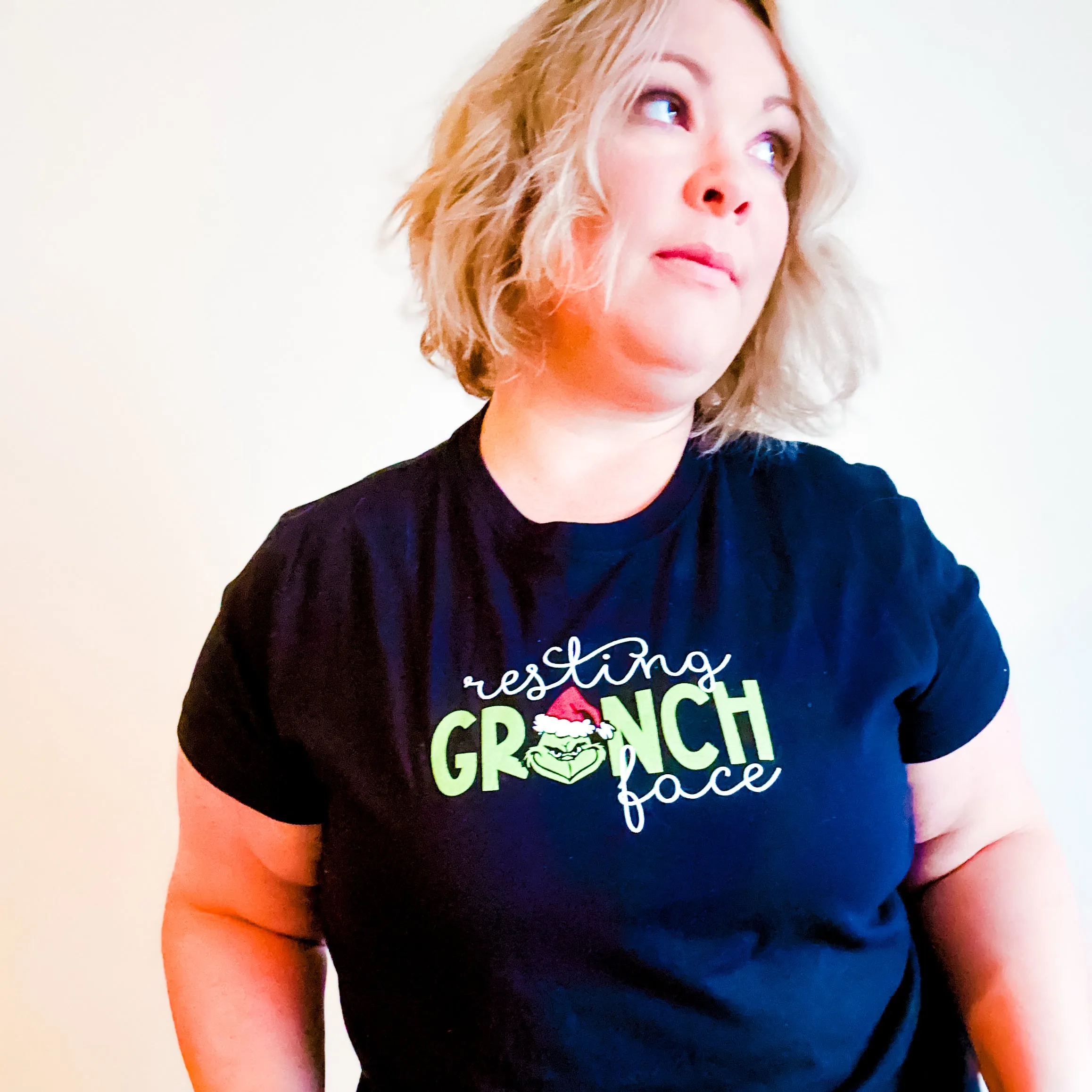 Resting Grinch Face Short Sleeve Tee
