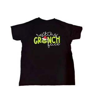 Resting Grinch Face Short Sleeve Tee