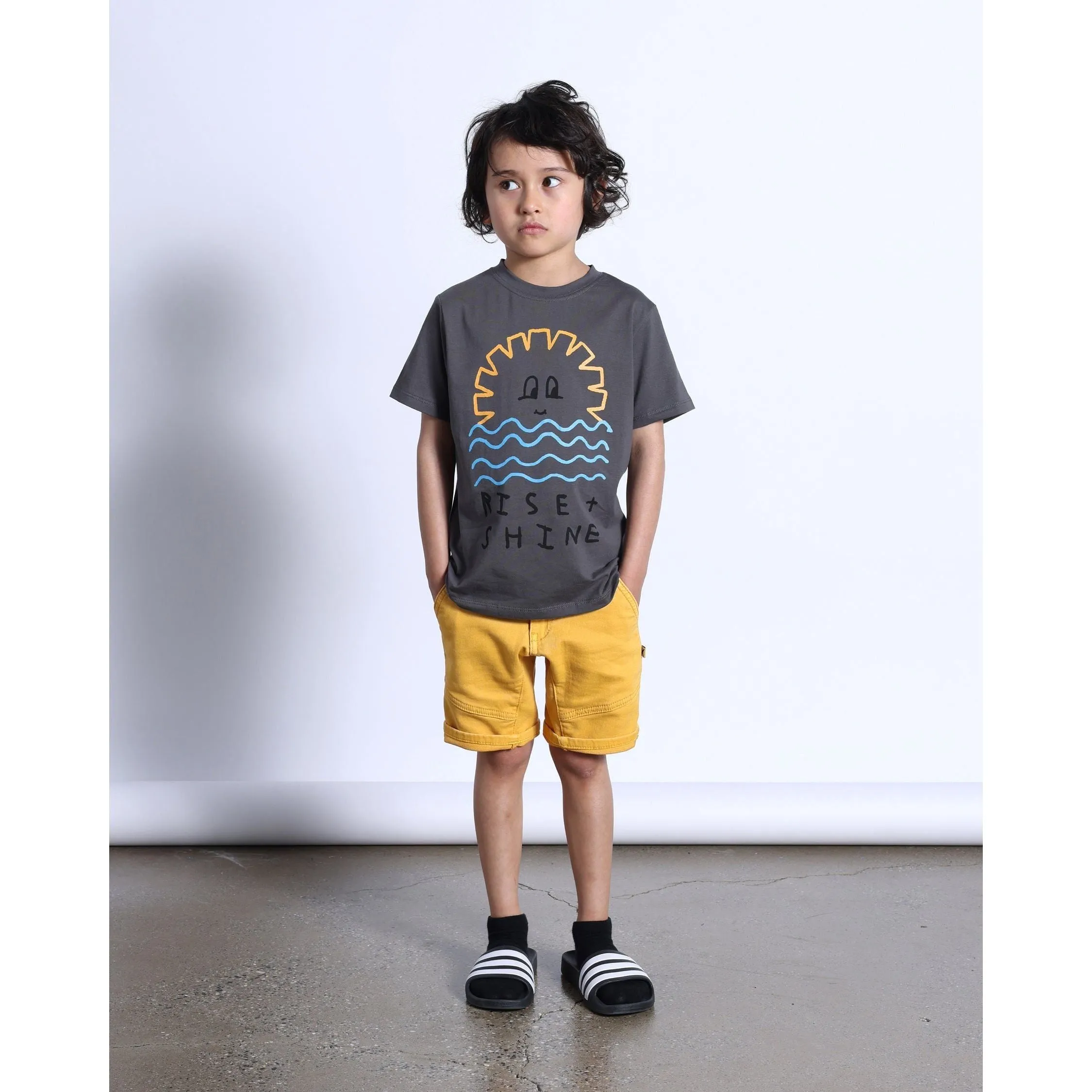 Rise And Shine Tee- Dark Grey