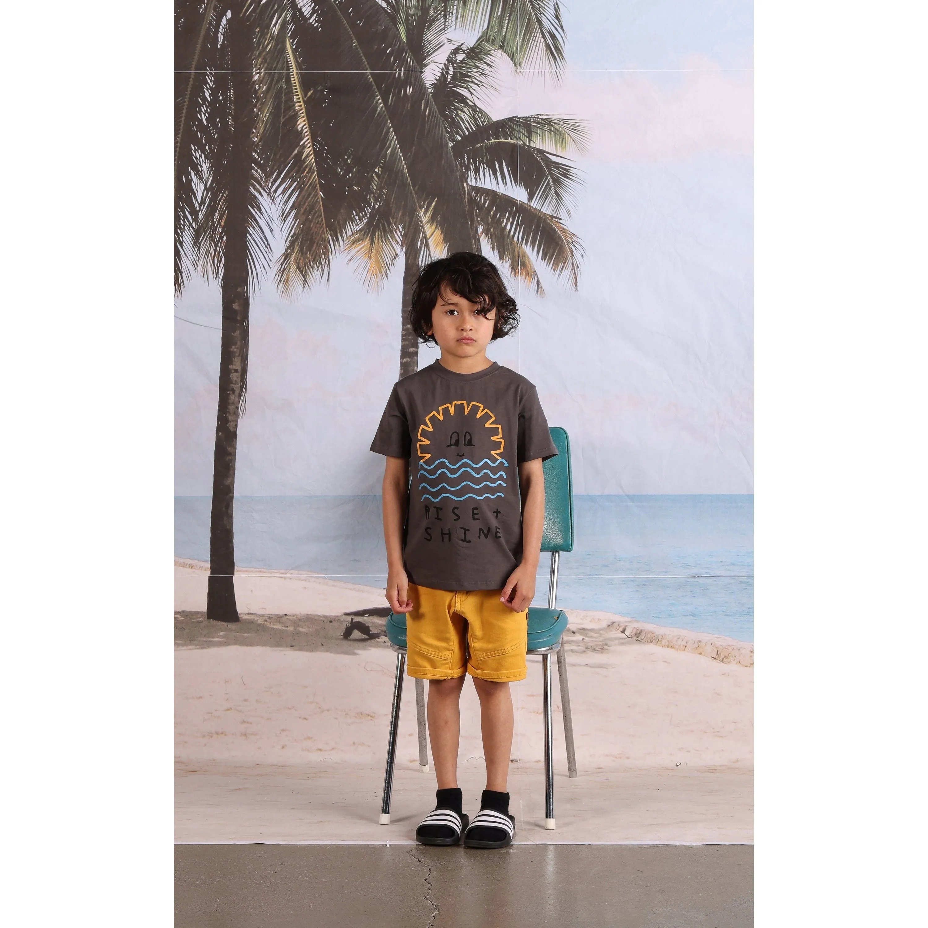 Rise And Shine Tee- Dark Grey