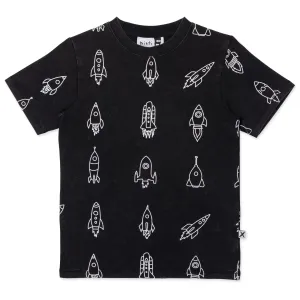 Rockets Tee- Black Wash