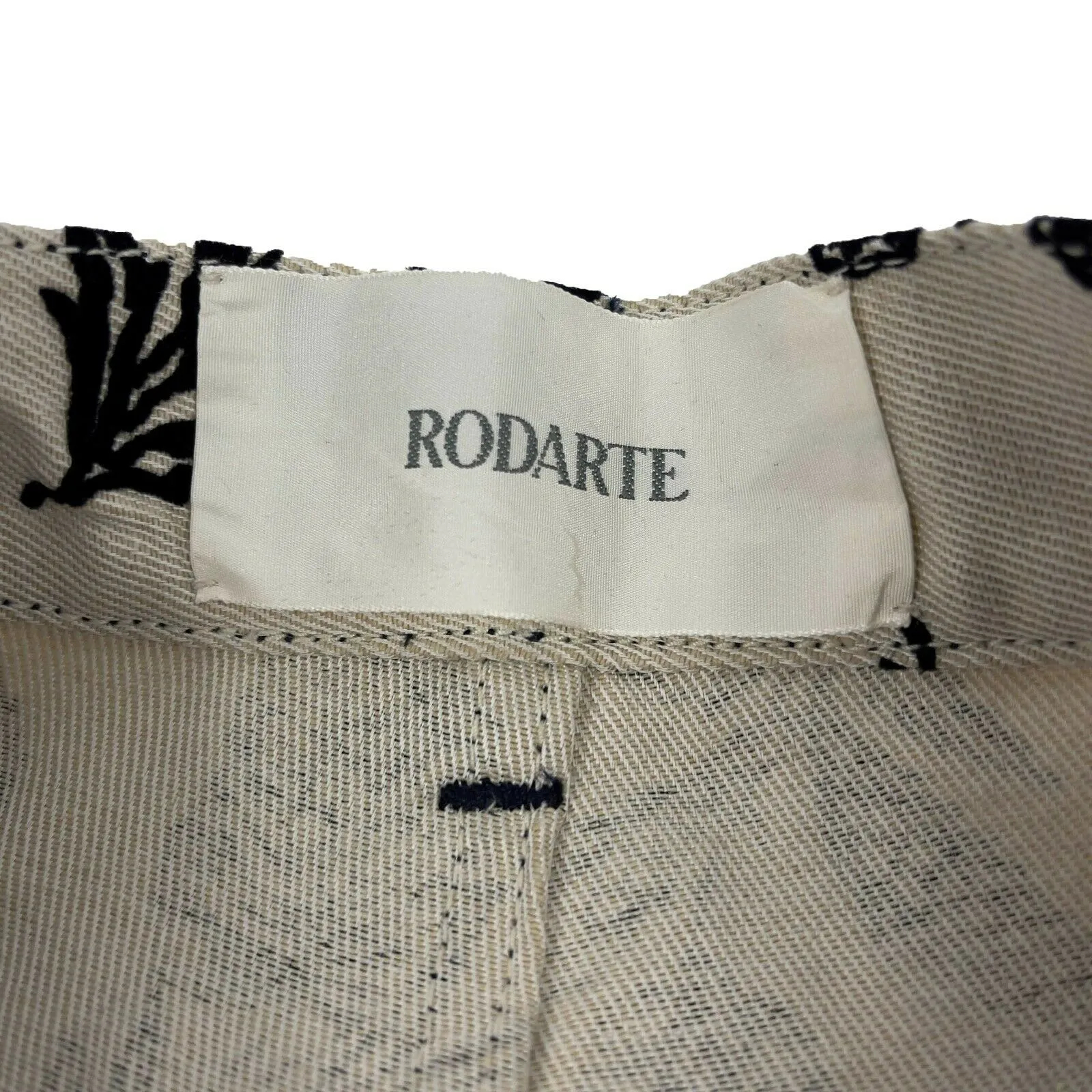 Rodarte - Floral Jeans Straight-Fit in Cream | FALL WINTER '20 - Bottoms