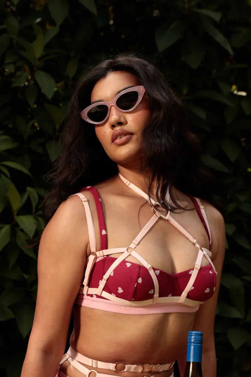 Rolling Sweetheart Top Harness - Blush