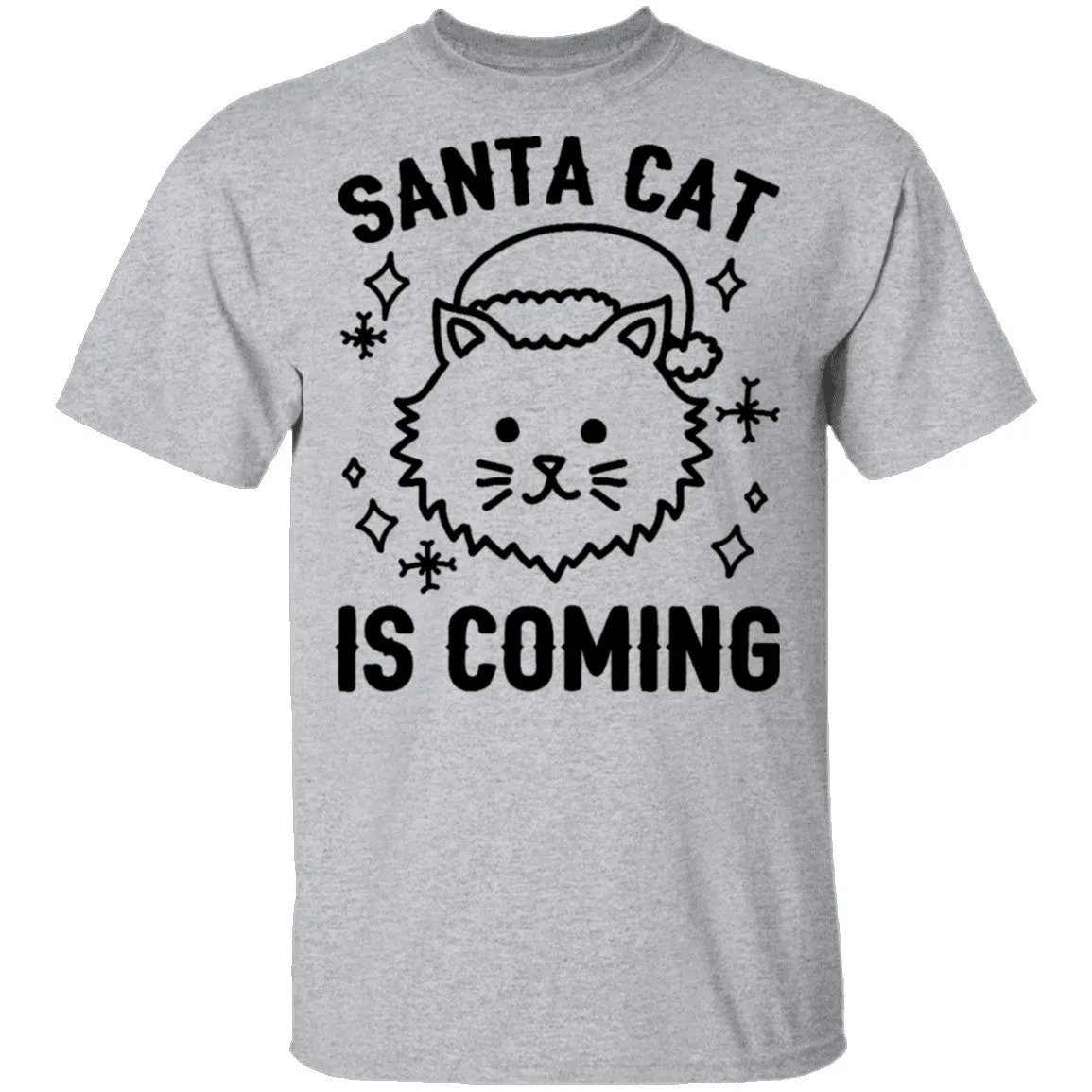 Santa Cat Is Coming T-Shirt