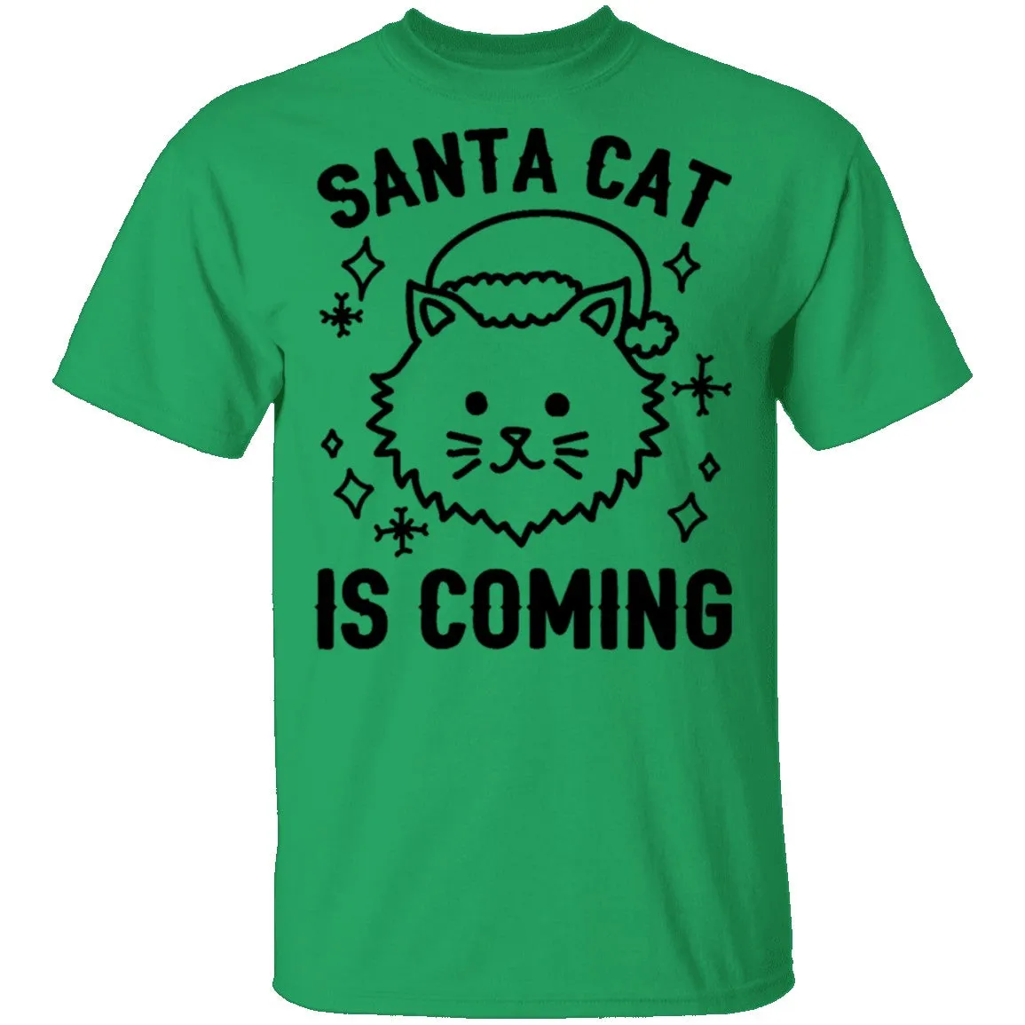 Santa Cat Is Coming T-Shirt