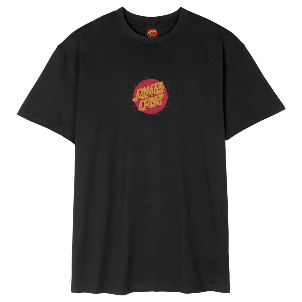Santa Cruz Scrawl Brick Dot Front  T Shirt