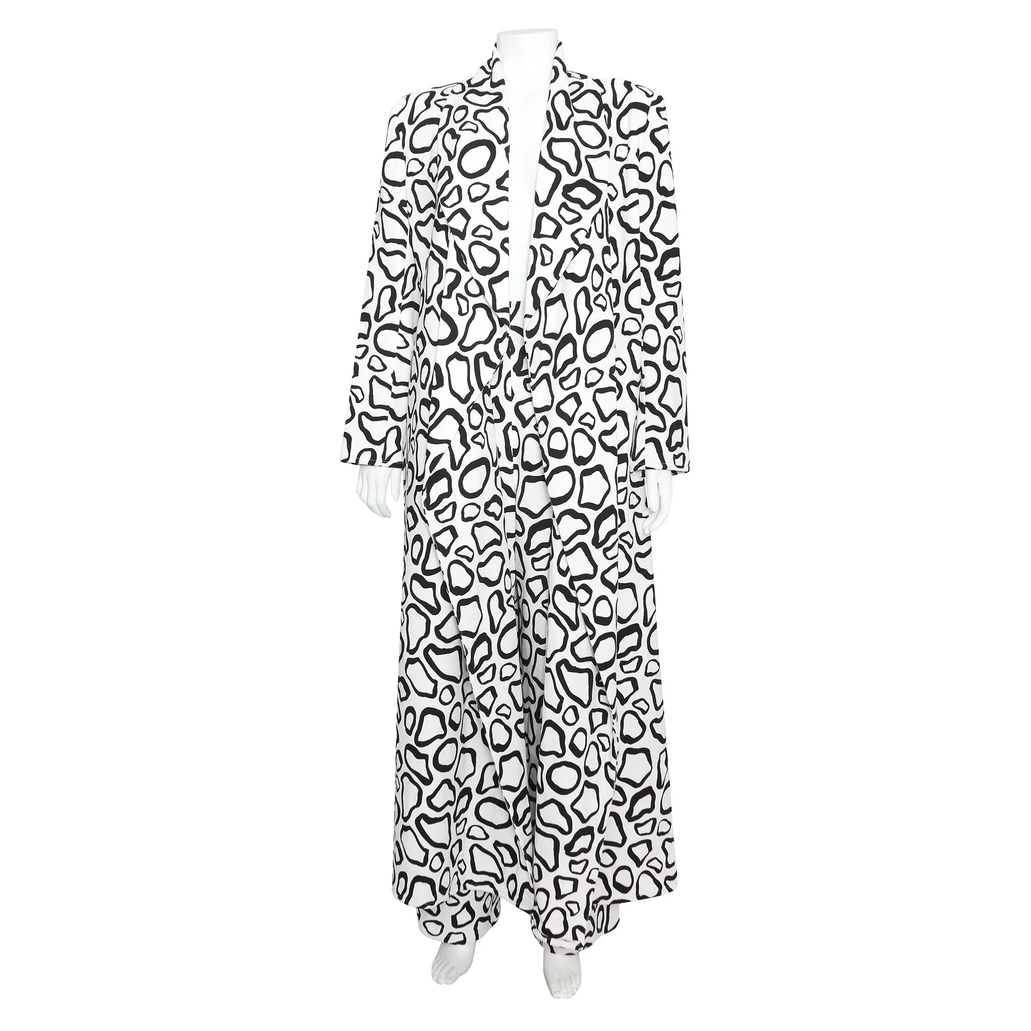 SERGIO HUDSON LONG SWING BLAZER & TROUSER SET